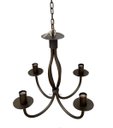 Ver imagem 4 de Lustre Luminária Pendente Teto Ferro Para 4 Lâmpadas ouro velho MINAS ARTE PRÓPRIA lustre 4b ouro ve