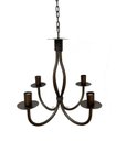 Ver imagem 1 de Lustre Luminária Pendente Teto Ferro Para 4 Lâmpadas ouro velho MINAS ARTE PRÓPRIA lustre 4b ouro ve