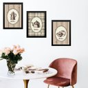 Ver imagem 1 de Kit 3 Quadros Cozinha Antiguinha 33x24cm - com Vidro:madeira Branca