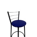Ver imagem 3 de Kit 3 Banqueta Alta Preta Cozinha Gourmet Americana Balcão:azul