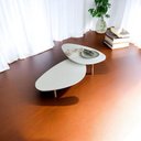 Ver imagem 3 de Kit 2 Mesas de Centro Orgânicas Pés Palito em Madeira Branco