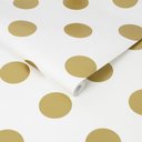 Ver imagem 1 de Papel de Parede Kids N'teens 100105 Bolas Gold Rolo 5mt²