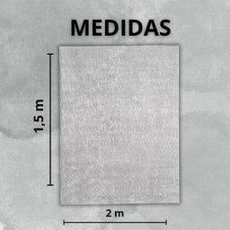 Tapete Oasis 100% Antiderrapante 1,50x2,00 Macio Cinza-oasis - 4