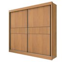 Ver imagem 1 de Guarda Roupa Casal 2 Portas 6 Gavetas - Cancun Ripado-cinamomo - Móveis D'doro