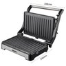 Sanduicheira e Mini Grill Hq 180º 1000w Antiaderente Inox Hq-sg002 220v - 5
