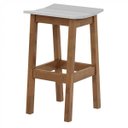 Ver imagem 1 de Banqueta Bento Assento Laca Branco com Base Pinhao 70 Cm - 57513