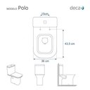 Ver imagem 3 de Assento Poliester Soft Close Antimicrobiano Polo Branco para vaso Deca com Ferragem Dourada