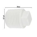 Ver imagem 2 de Plug Tampão 1/2" Polegada Roscável em Pvc Branco | Utilimix | 10 Un