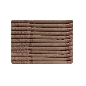 Kit 12 Toalhas Lavabo Belíssima Bordar Ponto Cruz Perfeito Estilo Lavabo Belissima Tabaco