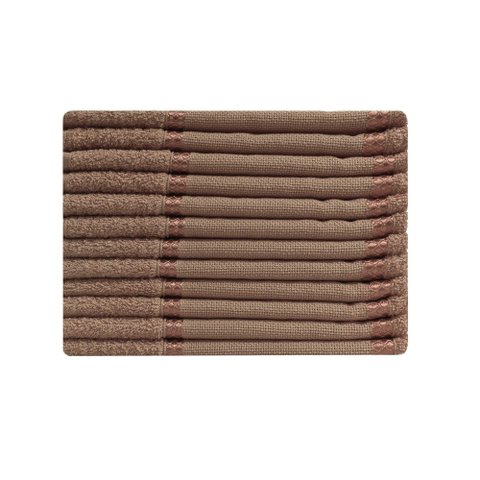 Kit 12 Toalhas Lavabo Belíssima Bordar Ponto Cruz Perfeito Estilo Lavabo Belissima Tabaco