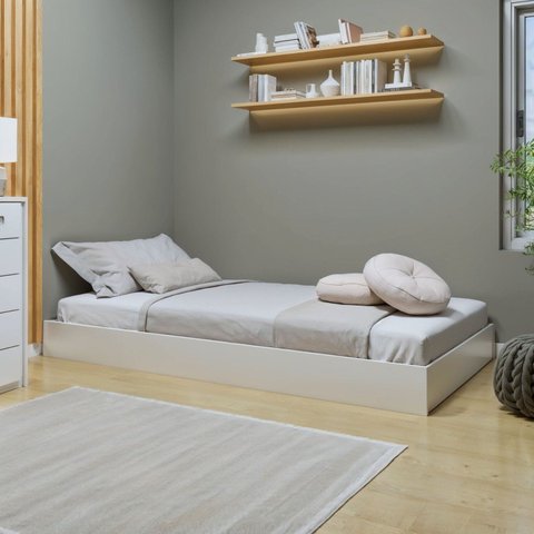 Cama Auxiliar de Solteiro com Rodizio Move