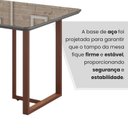 Ver imagem 7 de Mesa para Sala de Jantar Retangular 120x90cm Mdf com Vidro Lunna
