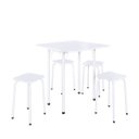 Ver imagem 2 de Conjunto Mesa Dobrável 4 Lugares Asti Branco