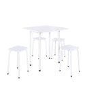 Ver imagem 2 de Conjunto Mesa Dobrável 4 Lugares Asti Branco