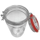 Ver imagem 5 de Kit 4 Potes Hermético Vidro Trava Metal 750ml Class Home