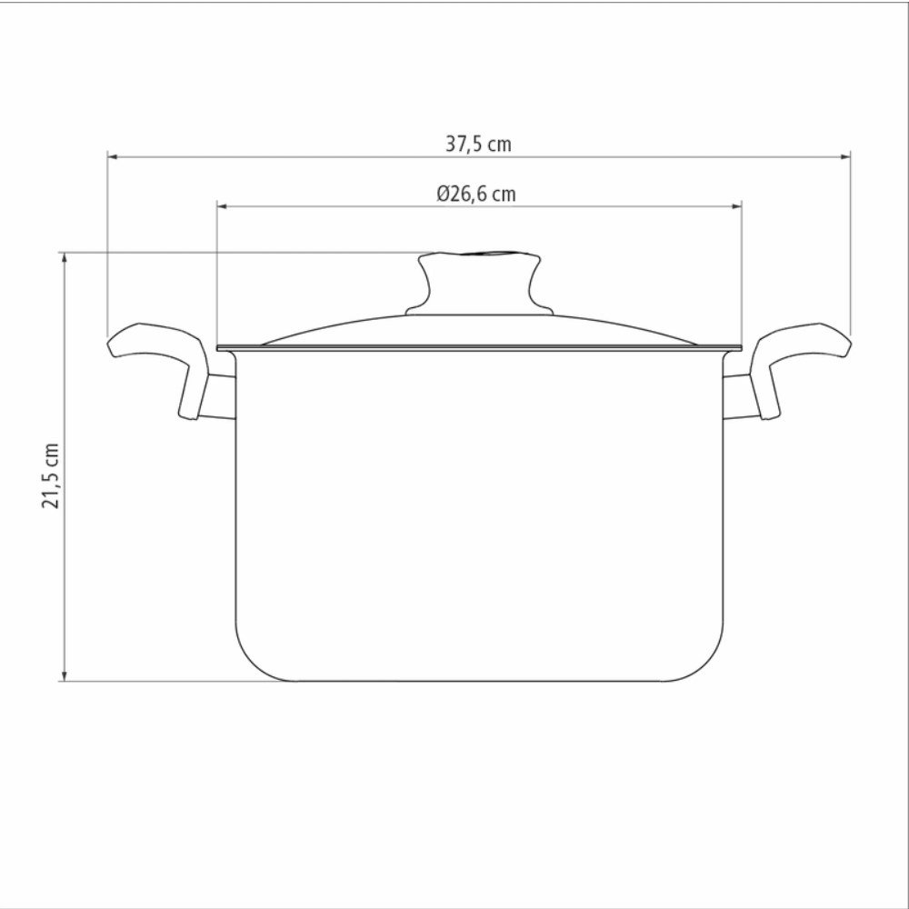 Espagueteira Paris em Alumínio 24 Cm 7,3 L com Revestimento Antiaderente Starflon Max Vermelha Tramo - 3