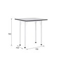 Ver imagem 6 de Conjunto Mesa Dobrável 4 Lugares Asti Branco/Preto