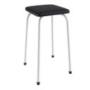 Ver imagem 4 de Conjunto Mesa Dobrável 4 Lugares Asti Branco/Preto
