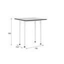 Ver imagem 6 de Conjunto Mesa Dobrável 4 Lugares Asti Branco/Preto