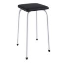 Ver imagem 4 de Conjunto Mesa Dobrável 4 Lugares Asti Branco/Preto