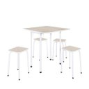 Ver imagem 2 de Conjunto Mesa Dobrável 4 Lugares Asti Bege/Narita