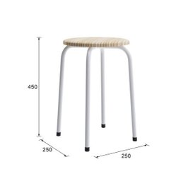 Conjunto de Cozinha Mesa Dobrável Asti 100 Narita e 4 Banquetas Redondas - 3 Conjunto de Cozinha Mesa Dobrável Asti 100 Narita e 4 Banquetas Redondas - 3