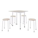 Ver imagem 2 de Conjunto de Cozinha Mesa Dobrável Asti 100 Narita e 4 Banquetas Redondas 