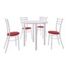 Conjunto Sala de Jantar Mesa Veneza Tampo MDP 960 e 4 Cadeiras Tubulares 950  - 2