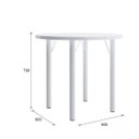 Ver imagem 3 de Conjunto Sala de Jantar Mesa Tampo MDP Veneza 960 e 4 Cadeiras Tubulares 900 