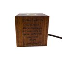 Ver imagem 3 de Luminária Nossa Senhora Aparecida Cubo Madeira Maciça Fornecedor 31 4850-2