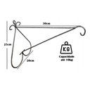 Ver imagem 2 de 2 Suportes Parede 30cm P/ Pendurar Plantas Pendente Coração