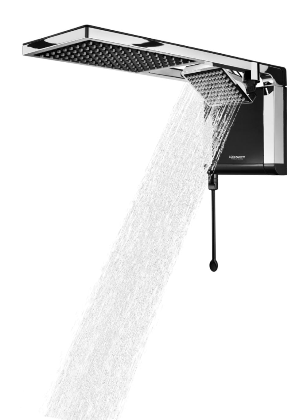 Chuveiro Lorenzetti Acqua Duo Flex Preto Cromado 220v 6800w - 3