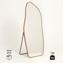 Ver imagem 7 de Espelho Grande Corpo Inteiro com Moldura Metal Orgânico 150x60cm com Suporte de Chão