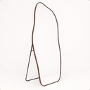 Ver imagem 2 de Espelho Grande Corpo Inteiro com Moldura Metal Orgânico 150x60cm com Suporte de Chão