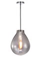 Ver imagem 1 de Pendente Cromado com Vidro Fumê 40cm 1e27 14616-pl