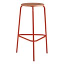 Ver imagem 6 de Kit 2 Banquetas para Cozinha com Base de Aço Cumbuca Vermelho/Marrome