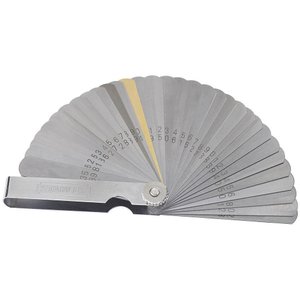 Calibrador de Folgas - 0,038 a 0,889 mm - 78-221 - STANLEY CALIBRADOR DE FOLGAS 0,038 A 0,889MM 32L 