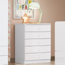 Ver imagem 1 de Cômoda Quarto Infantil 5 Gavetas - Bala de Menta - Branco