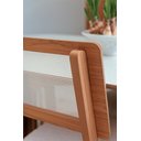 Ver imagem 7 de Kit Mesa Oval 6 Cadeiras de Jantar Tela no Encosto 100% Mdf Branco/bege Dalla Costa