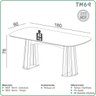 Kit Mesa Oval 6 Cadeiras de Jantar Tela no Encosto 100% Mdf Branco/bege Dalla Costa - 2