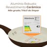 Jogo de Panelas Antiaderente Cerâmica 10 Peças Roma Marrom Plus - Casambiente Al164 - 6