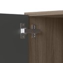 Ver imagem 4 de Armario Aereo 2 Portas Mdf 60 Cm Kali 12205 Carvalho Toq Chumbo Nicioli