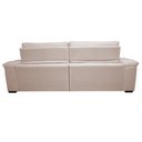 Ver imagem 6 de Sofá Retrátil e Reclinável 3,15m Molas Ensacadas Cama inBox Big Home Bordado 3D Linho Bege Claro