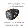 Caixa Transporte Para Cães Gatos Animais Até 6Kg Joy N1 Furacão Pet Caixa de Transporta Joy N1 Azul - 3