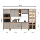 Ver imagem 2 de Conjunto de Cozinha Allure Linea Brasil 6 Peças 13 Portas 3 Gavetas