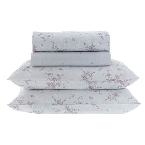 Jogo de Cama Casal New Innovi 180 Fios Fenicie Kacyumara