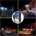 Ver imagem 3 de Luminária Solar30 Leds Arandela com Sensor de Presença Luz Externa de Parede Jardim Q-2206