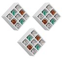 Ver imagem 1 de Kit 03 Nichos Porta Toalhas 09 Lugares 40x40cm Branco - Gran Belo