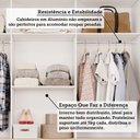 Ver imagem 6 de Guarda-Roupa Casal 3 Portas de Correr Espelho 7 Gavetas 1 Sapateira e 8 Pés 192cm 100% MDF Luiza Branco