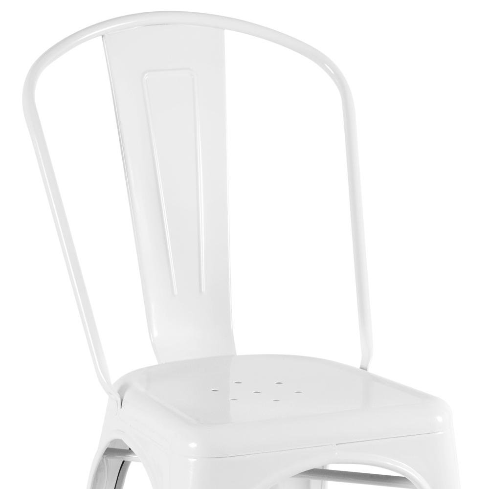 Kit 4 Cadeiras Iron Tolix - Branco - 4